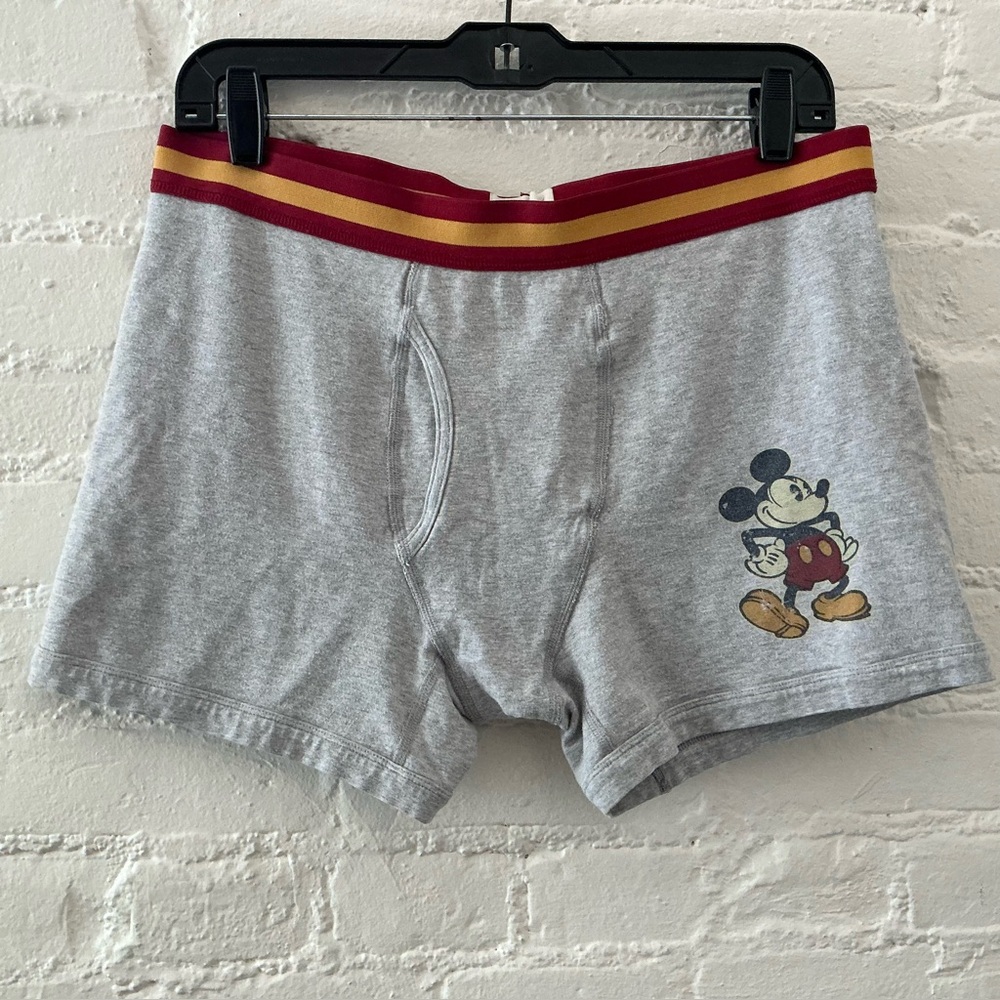 Vintage 90s Disney Boxer Shorts Adult Comfy Loungewear Mickey Mouse Size Large
